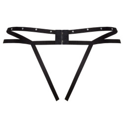 Livco Corsetti Fashion - String Nomade Sans Crotchless Noir